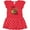 Red with Polka Dots, variant on Inktastic Farmer I Rule the Roost Rooster Girls Toddler Dress