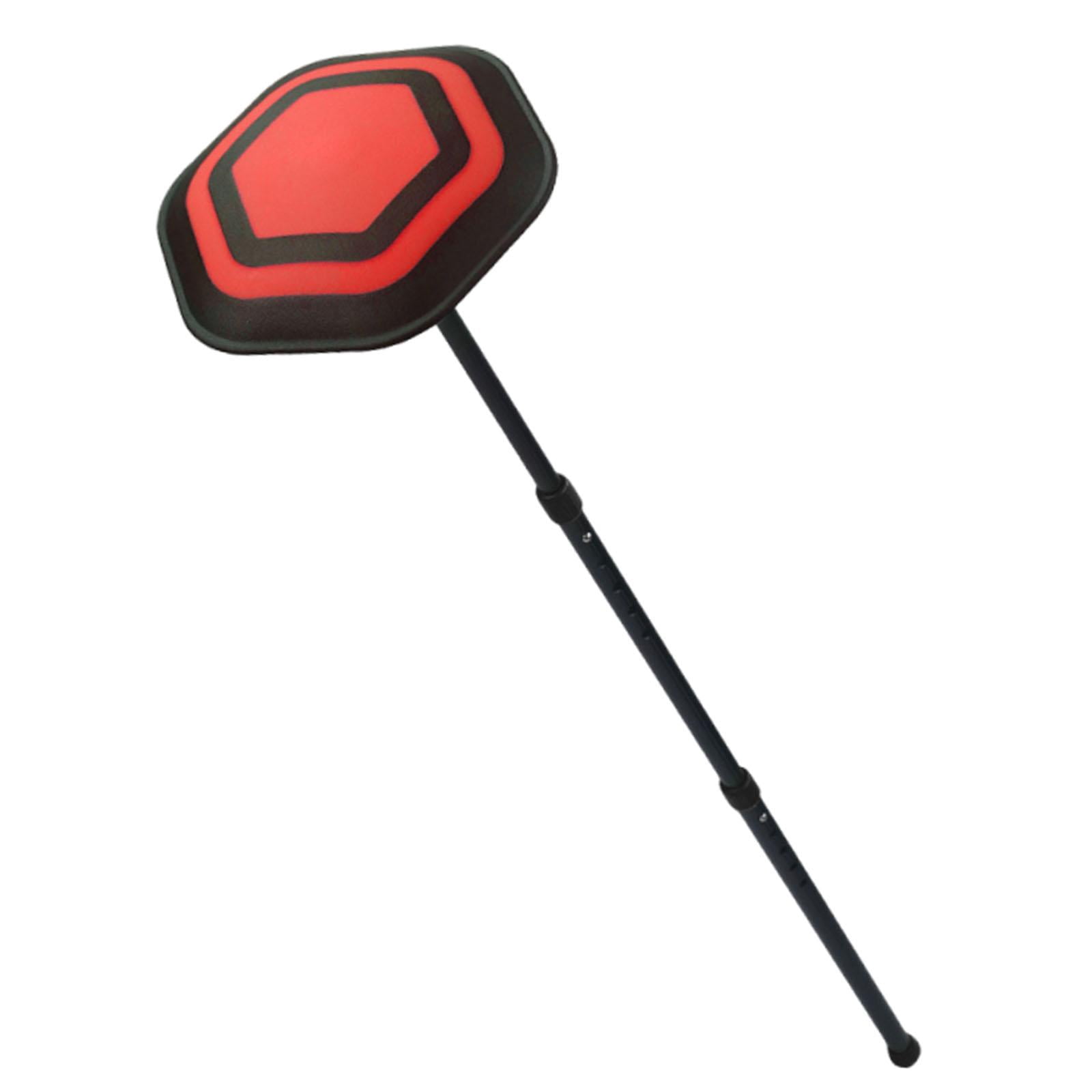 harayaa Durable Golf Bag Support Rod Height Adjustable Pole for Golf Supplies Travel Bag Black Pole Red Lid