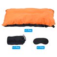 thumbnail image 3 of Unique Bargains Inflatable Pillow, Camping Travel Pillow with Storage Pouch Eye Masking, Orange, 3 of 7