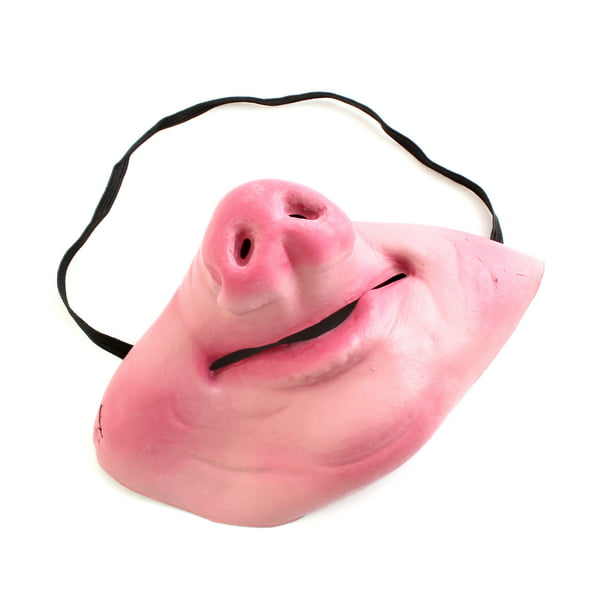 Half Face Masquerade Pig Mask Cosplay Party Costume Fancy Dress ...