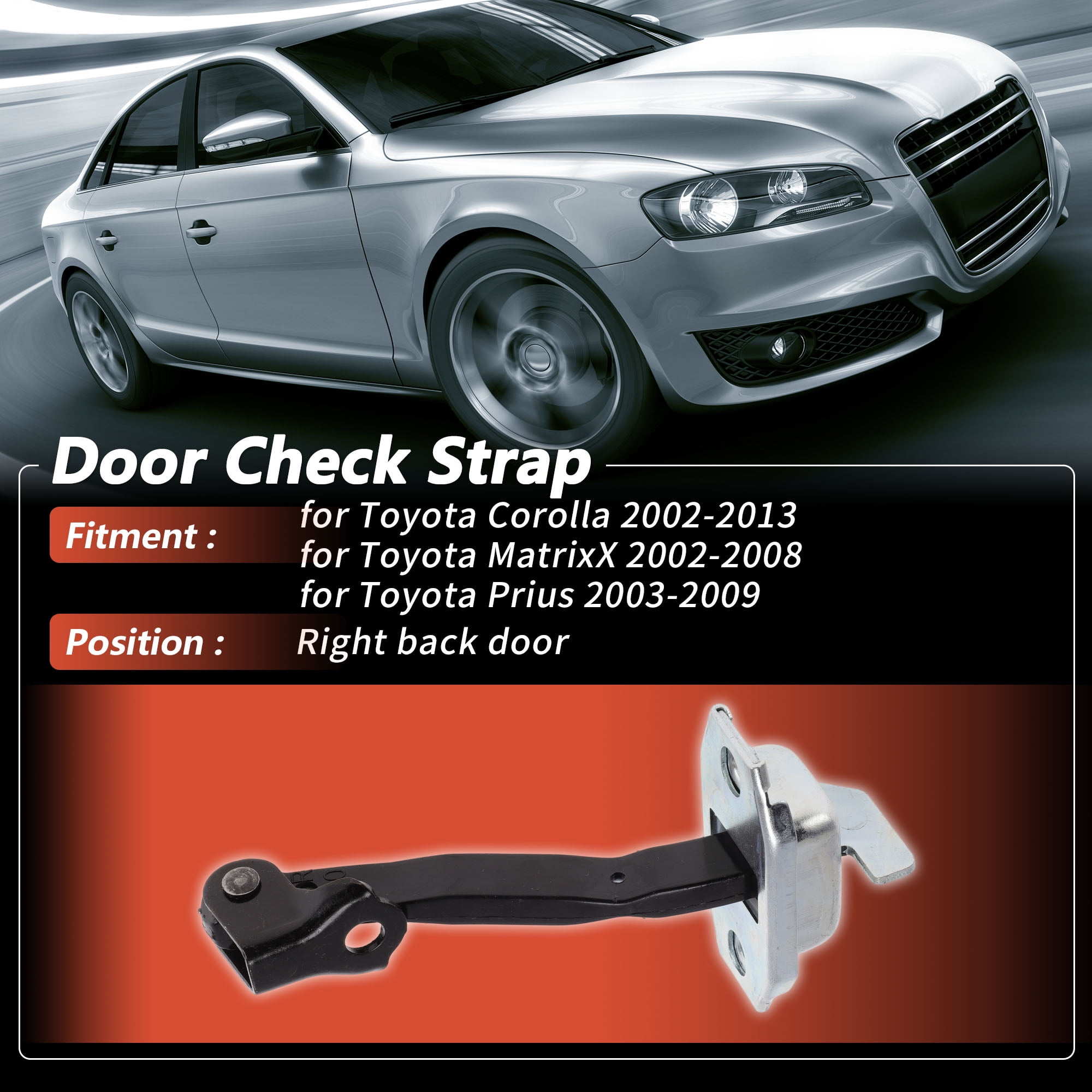 Unique Bargains Right Rear Door Check for Toyota Corolla for 2002 and MatrixX for 2002