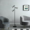 thumbnail image 3 of 65" In Adjustable Cage Shade Industrial Farmhouse Metal Floor Lamp, 3 of 4