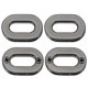 thumbnail image 1 of Uxcell 4Pcs Ojetes de Tornillo, Ojetes Ovalados de Aleación de 5/8 pulgadas para Bolsas, Cortinas y Reemplazo de Ropa de Cuero, Negro Pistola, 1 of 6
