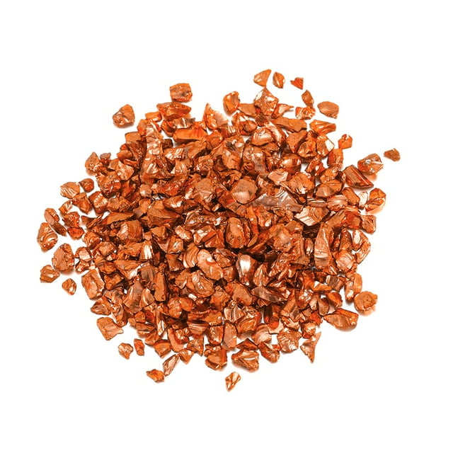 2 Bag Crushed Stone Filler Beautiful Wear Resistant Coloured Glaze Mini Chips Decorative Rocks for Home