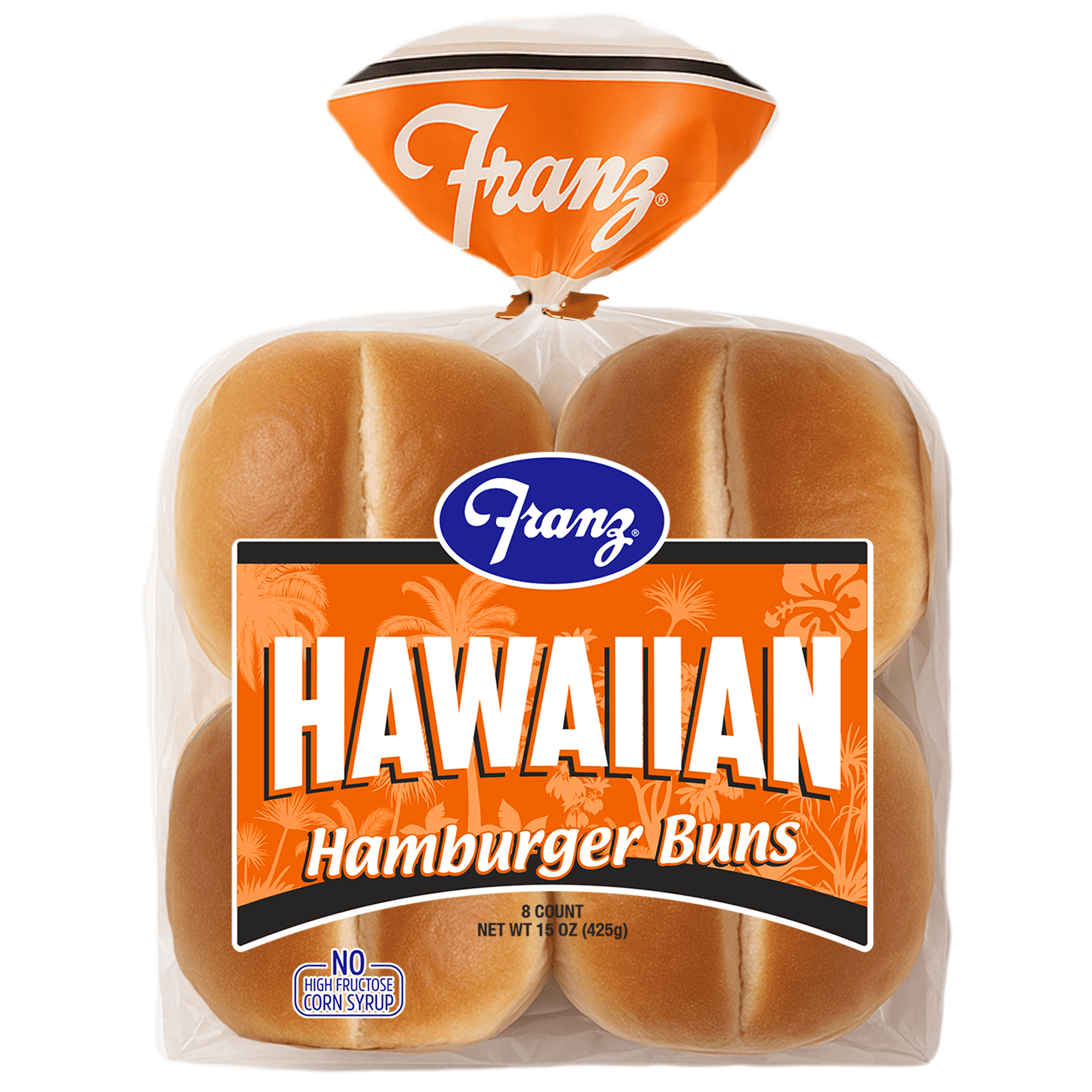 Franz Hawaiian Hamburger Buns, 8 Count