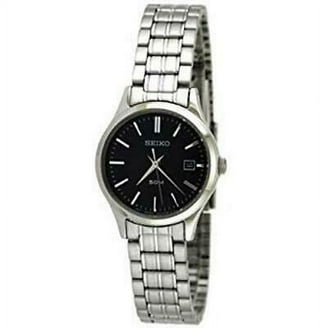 稼働品　セイコー　SEIKO クォーツ 腕時計　レディース　シルバー　ブラック Seiko Women's SUP177 Black Stainless-Steel Quartz Watch - Walmart.com