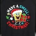 thumbnail image 3 of SpongeBob SquarePants - Have A Swell Christmas - Women's Lightweight French Terry Long Sleeve Shirt, 3 of 6