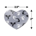 thumbnail image 3 of Black and White Dragons Pattern Heart Acrylic Fridge Refrigerator Magnet, 3 of 4
