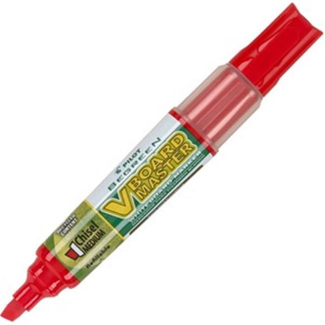 Pilot PIL43916 BeGreen Marqueur Effaçable à Sec pour Tableau Blanc Rechargeable, Rouge