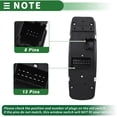 thumbnail image 4 of Interruptor de Ventana Eléctrica Unique Bargains para Chrysler 200 para Jeep Cherokee No.56046553AC/68271203AA, 4 of 7