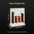 thumbnail image 3 of Amdohai Coffee Pod Holder Capsule Rack Holds 40 Capsules Counter Top Coffee Pods Organizer Stand Storage Shelf for Home Cafe Hotel, 3 of 8