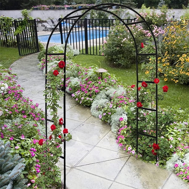 Enrejado de arco de jardín para plantas trepadoras, soporte de marco de flores, decoración de globos, árbol de arco para fiesta, soporte de plantas