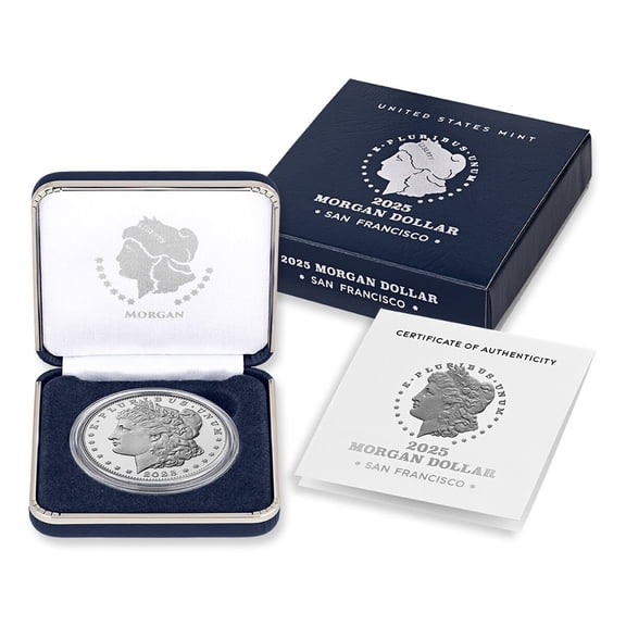 2025 Proof Morgan Silver Dollar with Box and COA