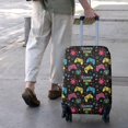 thumbnail image 3 of Colorful Controllers Games Icons Black Pattern Luggage Cover Fashion Suitcase Cover Baggage Covers Fit 25-28 Inch Luggage (Go Travel), 3 of 5