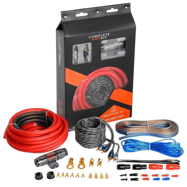 Câbles pour Amplificateurs de Voiture Auto Altavoces Kit d'Installation Calibre 4