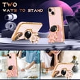 thumbnail image 3 of Phone 14 Pro Case Astronaut Cute Girls Women Girly Unique Phone Cases with Hidden Stand Kickstand 6D Design with Camera Lens Protector Cover for 14 Pro 6.1'', 3 of 12