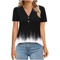 thumbnail image 7 of ATENAR Shirts for Women Summer Short Sleeve T Shirts for Women Casual Tee Black L, 7 of 7