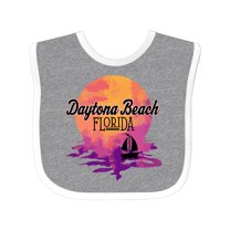 Inktastic Daytona Beach Florida Sunset Girls Baby Bib