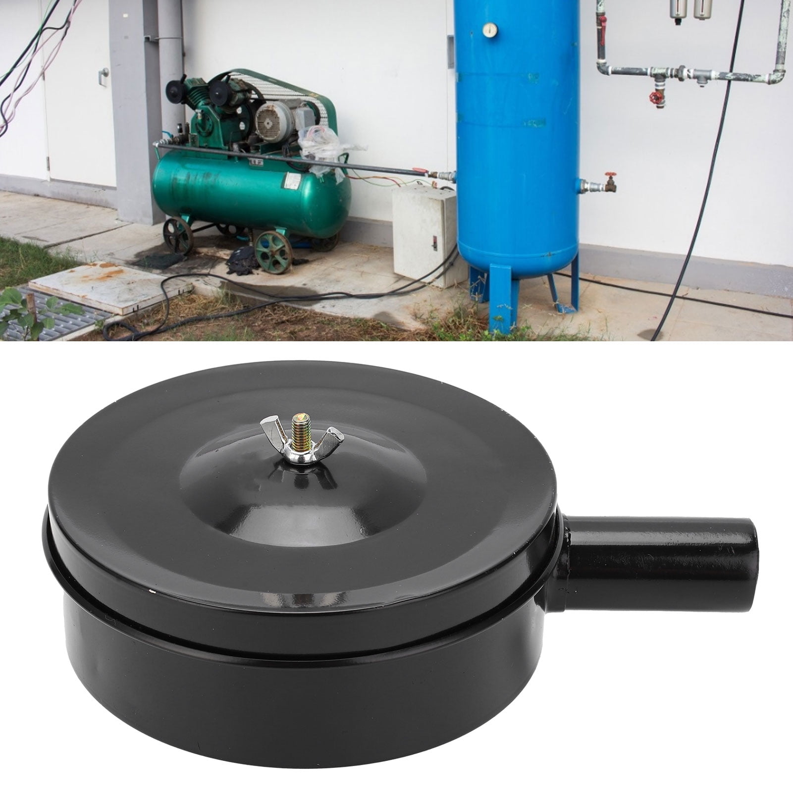 Mgaxyff Air Compressor Intake Filter,Iron Shell Air Compressor Noise