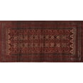 thumbnail image 1 of Ahgly Company Machine Washable Indoor Rectangle Traditional Crimson Red Area Rugs, 6' x 9', 1 of 7