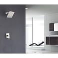 thumbnail image 5 of Sumerain Shower Valve and Trim Kit Brushed Nickel,Single Handle Shower Faucets Included Solid Brass Rough-in Valve and Square Stainless Steel Metal Showerhead, 5 of 5