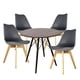 thumbnail image 1 of Set de 4 Sillas y Comedor Mundo In  Set de 4 sillas Frankfurt y Mesa Redonda de 80 Cm, 1 of 8