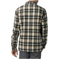 thumbnail image 4 of Brglopf Men's Flannel Shirts Classic Plaid Long Sleeve Shirt Soft Comfy Casual Fashion Button Down Shirts Jackets with Pocket Beige S, 4 of 7