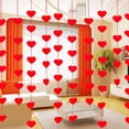 thumbnail image 4 of Jiibva 160pcs Red Felt Hearts Decorations Hanging String Garland, No DIY Galentines Day Decorations, Valentines Day Decorations for The Home Valentine's Day Party, 4 of 7