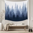 thumbnail image 5 of Navy Blue Ombre Tapestry for Bedroom Wall Hanging Tapestry,Primeval Forest Modern Abstract Art Aesthetics Ceiling Backdrop Tapestries Poster Blanket Wall Decor for Teens Room Living Room 51" x 59", 5 of 8