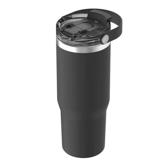 30 oz Vacuum Insulated Tumbler w/Lid & Handle - Black
