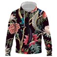 thumbnail image 1 of Sudadera con cremallera para hombre y mujer, sudadera clásica con estampado 3D de cabeza de flor, estilo hip hop, informal, para niños, 2024, 1 of 6