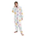 thumbnail image 5 of Smiling Cat Hearts One Piece Pajamas Soft Jumpsuit Cozy Sleep and Play Romper Zipper and Pockets 4T, 5 of 8