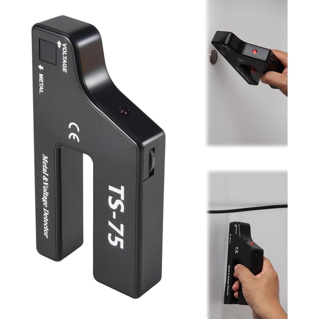 HUGFEGWE Wall Scanner Metal Detector, Wall Detector Scanner for Home, High Sensitivity Adjustable Alert Pipe Power, Handheld Metal Voltage Detector, Cable Pipe Wire Detection, Pipeline U2537-24258