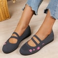 thumbnail image 2 of Tawop Shoes for Women Slip On Work Flat Breathable Soft Gray Size 9.5, 2 of 5