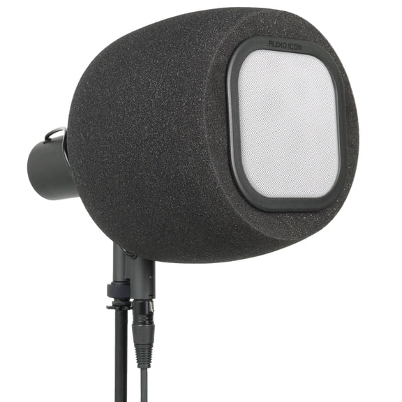 Soundbox 7B Top Address Recording Isolation Booth - Portable Microphone Shield with Replaceable Pop Filter for Studio Quality Vocals, Podcasting. Compatible with SM7B, MV7 (Metal Pop Filter)