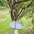 thumbnail image 3 of sruoe Bird Feeder, Hanging Bird Feeder Tray, Bird Feeders Outdoor, Cardinal Bird Feeder, Hopper Feeder, Small Large Bowl Wild Bird Feeders for Garden Decor, Silica Gel, 3 of 6