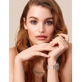 thumbnail image 6 of Wearlizer Leather Band Compatible with Samsung Galaxy Watch 8 40mm 44mm & Watch 8 Classic 46mm, Slim Dressy Genuine Leather Strap with D-Shape Metal Buckle for Women, 6 of 7