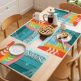 thumbnail image 5 of Summer Art Placemats Set&nbsp;of&nbsp;2 Retro Surfboard Starfish Blue Wood Grain Heat Insulation Washable Place Mats, Non-Slip Table Mats for Dining Table Party Kitchen Decor,13x19 Inch, 5 of 9