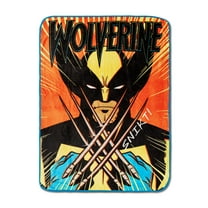 Marvel X-Men Wolverine "Snikt!" Fleece Throw Blanket | 45 x 60 Inches