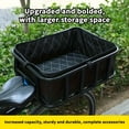 thumbnail image 2 of QJUHUNG Large Capacity Rear Bike Basket - Sturdy Iron Frame-Mounted Storage Rack for Mountain Bikes  Outdoor Leisure - 1 Pack Black Basket with Installation Kit  66.14LB Load  Compatible, 2 of 6