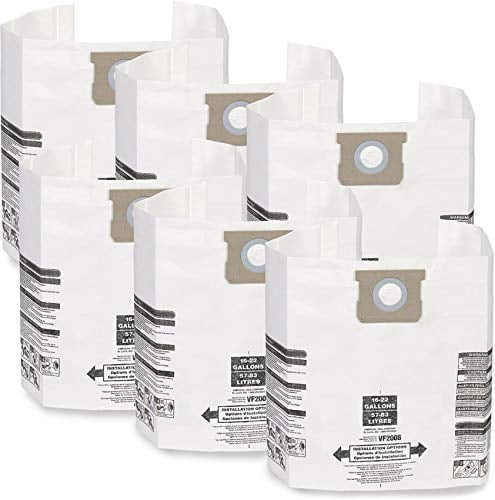 Dust Collection Bags for Genie and Shop-Vac Wet/Dry Vacuums 15 Gal to 22 Gal 
