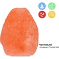 thumbnail image 2 of Aplique de sal del Himalaya en cristal natural - lámpara de noche purificadora de aire - casquillo giratorio 360° bombilla 15W - natural, 2 of 5