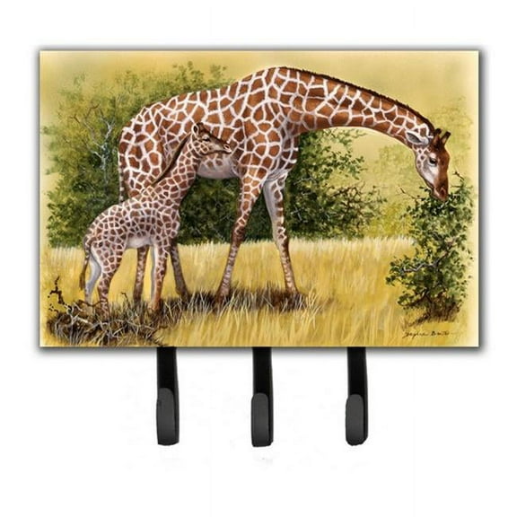 Giraffes by Daphne Baxter Leash or Key Holder