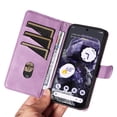 thumbnail image 7 of Designed for Google Pixel 8 Wallet Case, Vintage PU Leather Stand Credit Card Holders Slots Lanyard Flip Folio Cover Case Full Body Protection Compatible with Google Pixel 8, Purple, 7 of 7