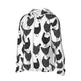 thumbnail image 2 of Pofeuu Retro Rooster Print Sun Protection Outdoor Lightweight Full Zip UV Cooling Hoodie Long Sleeve Summer Clothing for Outdoor Hiking-Medium, 2 of 5