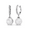 White Gold, variant on Cate & Chloe Daphne 18k Rose Gold Plated Shell Pearl Earrings with Swarovski Crystals for Women