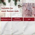 thumbnail image 7 of Christmas Valances for Windows, 54 x 18in, Winter Snow Scene Dreamy Pink Snowing Town Rod Pocket Kitchen Valance Curtain Light Filtering Window Treatments for Living Room Bedroom, 1 Panel, 7 of 7
