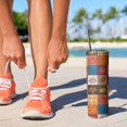 thumbnail image 2 of 20oz Happy Thanksgiving Turkey Fall Leaves Pumpkin Skinny Tumblers Stainless Steel Tumbler with Lid and Straw,Vacuum Insulated Double Wall Travel Tumbler Cups with Cleaning Brush for Coffee,Tea, 2 of 6