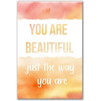 You Are Beautiful Just The Way You Are Rustic Wood Wall Sign 8x12