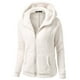 thumbnail image 2 of Puntoco Abrigo de suéter con capucha para mujer Abrigo de invierno cálido de lana con cremallera Abrigo de algodón Outwear Whxl Puntoco Puntoco-4900, 2 of 7